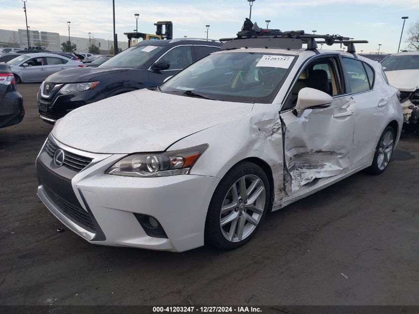 2016 Lexus Ct 200H VIN: JTHKD5BH8G2258003 Lot: 41203247