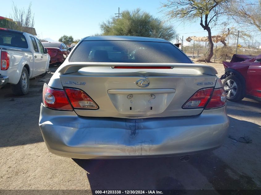 2004 Lexus Es VIN: JTHBA30G245026384 Lot: 41203338