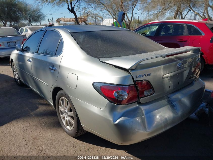 2004 Lexus Es VIN: JTHBA30G245026384 Lot: 41203338