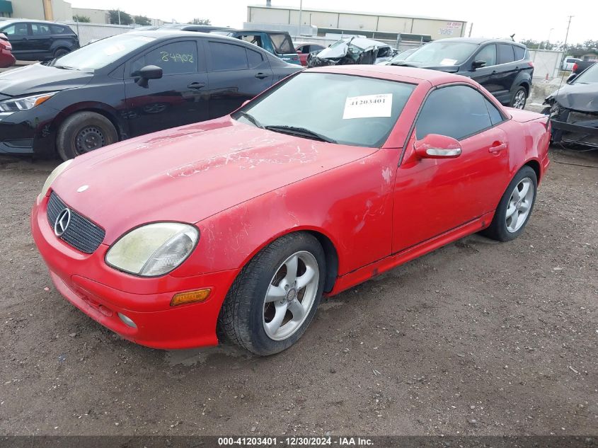 2003 Mercedes-Benz Slk 320 VIN: WDBKK65F63F281532 Lot: 41203401