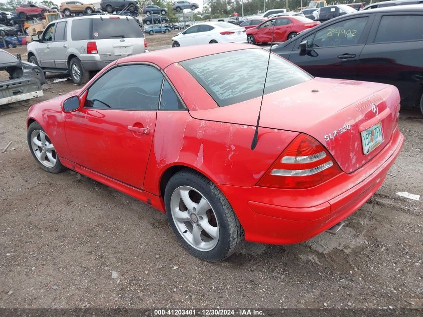 2003 Mercedes-Benz Slk 320 VIN: WDBKK65F63F281532 Lot: 41203401