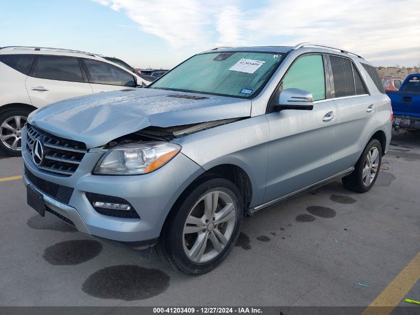 2015 Mercedes-Benz Ml 350 VIN: 4JGDA5JB7FA600539 Lot: 41203409