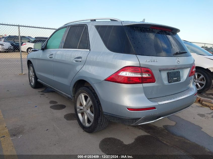 2015 Mercedes-Benz Ml 350 VIN: 4JGDA5JB7FA600539 Lot: 41203409