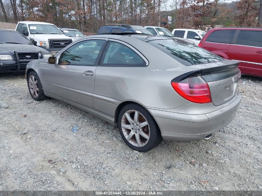 2004 Mercedes-Benz C 230 Kompressor Sport VIN: WDBRN40JX4A585077 Lot: 41203448