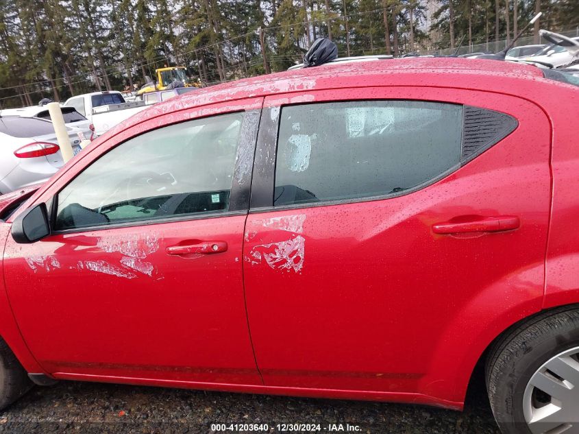 2014 Dodge Avenger Se VIN: 1C3CDZAB2EN165634 Lot: 41203640