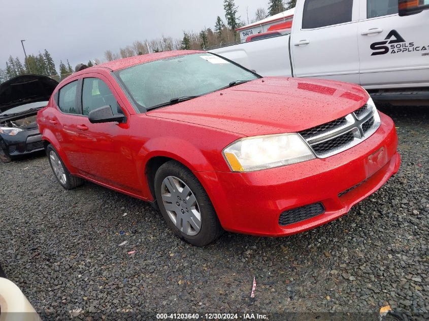 2014 Dodge Avenger Se VIN: 1C3CDZAB2EN165634 Lot: 41203640