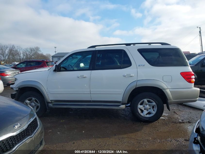 2002 Toyota Sequoia Sr5 V8 VIN: 5TDBT44A62S097229 Lot: 41203644