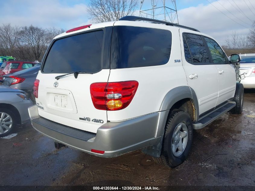 2002 Toyota Sequoia Sr5 V8 VIN: 5TDBT44A62S097229 Lot: 41203644