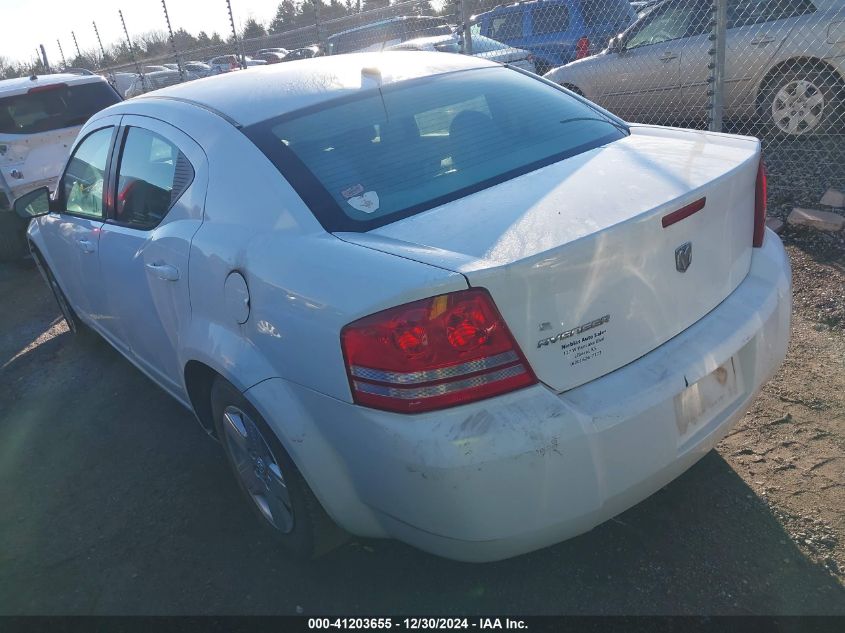 2008 Dodge Avenger Se VIN: 1B3LC46J58N252161 Lot: 41203655