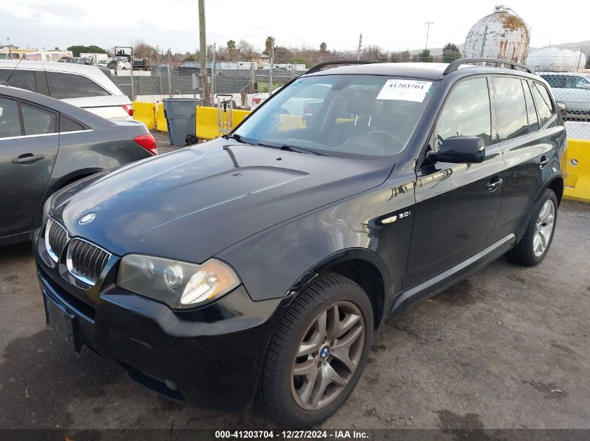 2006 BMW X3 3.0I VIN: WBXPA93486WG75945 Lot: 41203704