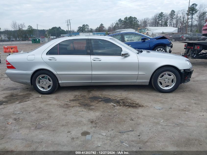 2000 Mercedes-Benz S 500 VIN: WDBNG75J3YA098912 Lot: 41203792