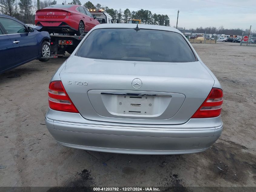 2000 Mercedes-Benz S 500 VIN: WDBNG75J3YA098912 Lot: 41203792