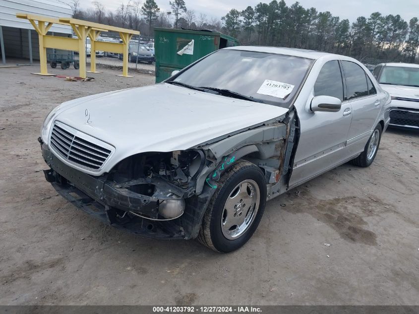 2000 Mercedes-Benz S 500 VIN: WDBNG75J3YA098912 Lot: 41203792