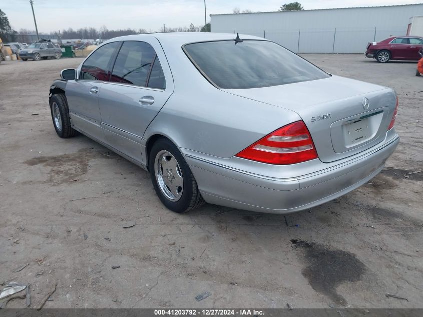 2000 Mercedes-Benz S 500 VIN: WDBNG75J3YA098912 Lot: 41203792