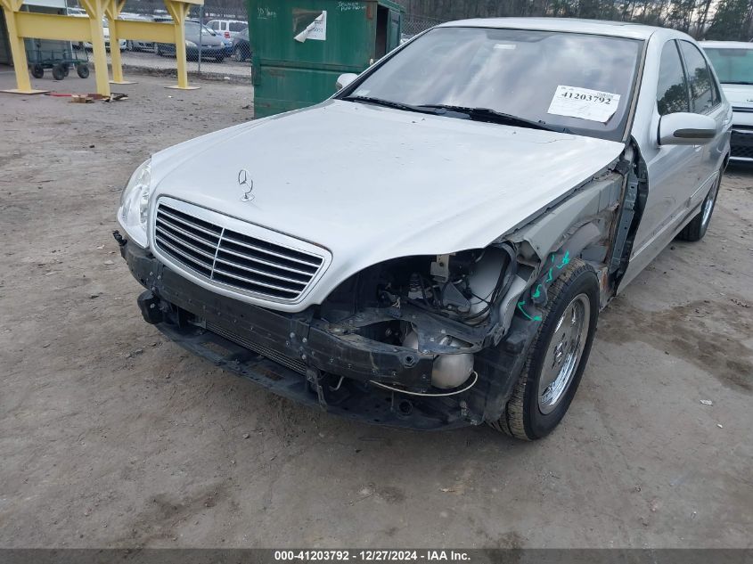 2000 Mercedes-Benz S 500 VIN: WDBNG75J3YA098912 Lot: 41203792