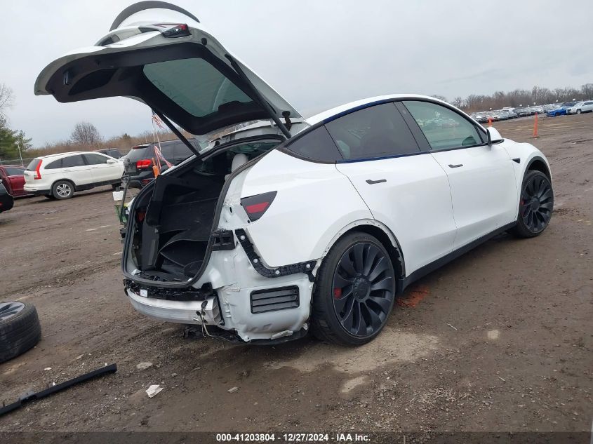 2022 Tesla Model Y Performance Dual Motor All-Wheel Drive VIN: 7SAYGDEF7NF367203 Lot: 41203804