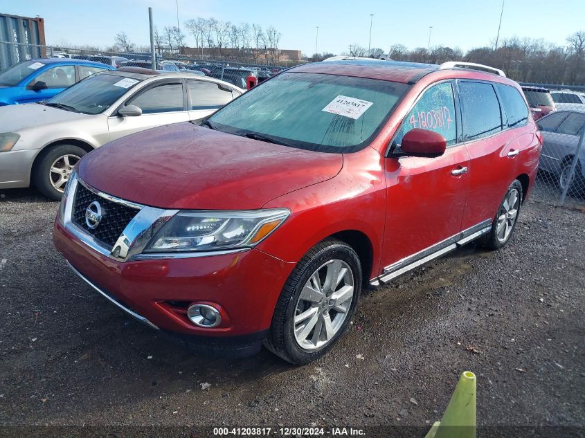 2014 Nissan Pathfinder Platinum VIN: 5N1AR2MN7EC608417 Lot: 41203817