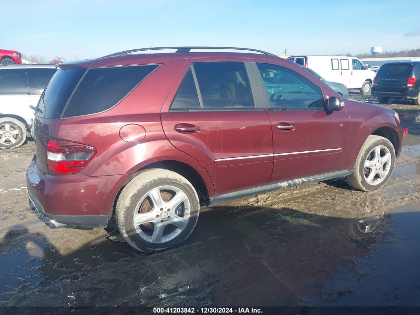 2008 Mercedes-Benz Ml 4Matic VIN: 4JGBB86E78A371582 Lot: 41203842