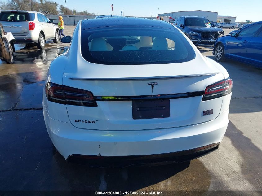 2022 Tesla Model S VIN: 5YJSA1E63NF483873 Lot: 41204003