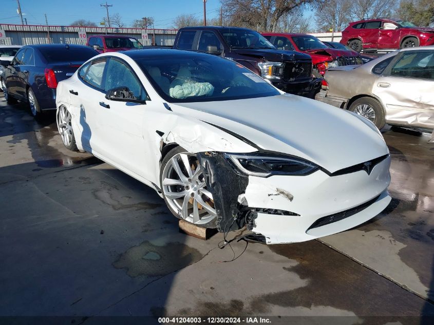 2022 Tesla Model S VIN: 5YJSA1E63NF483873 Lot: 41204003