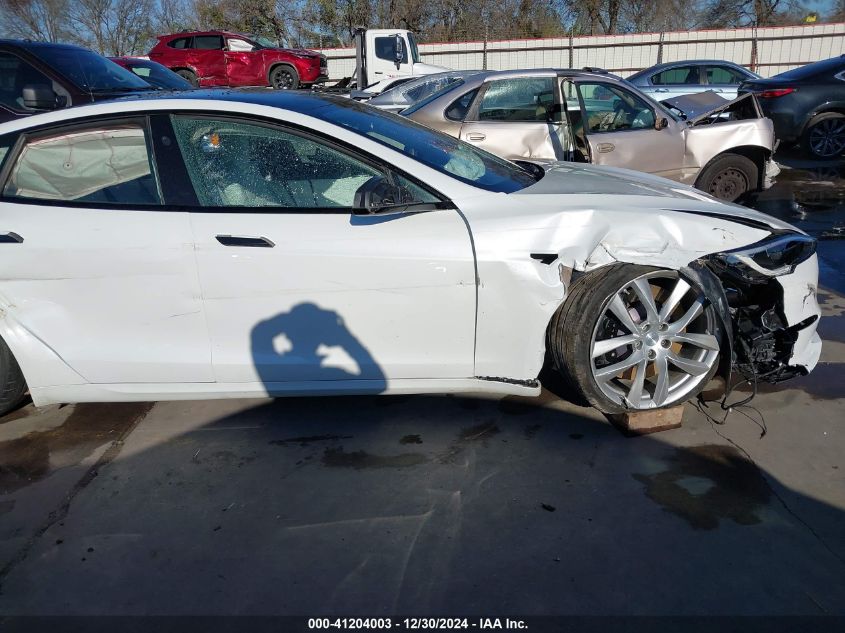 2022 Tesla Model S VIN: 5YJSA1E63NF483873 Lot: 41204003