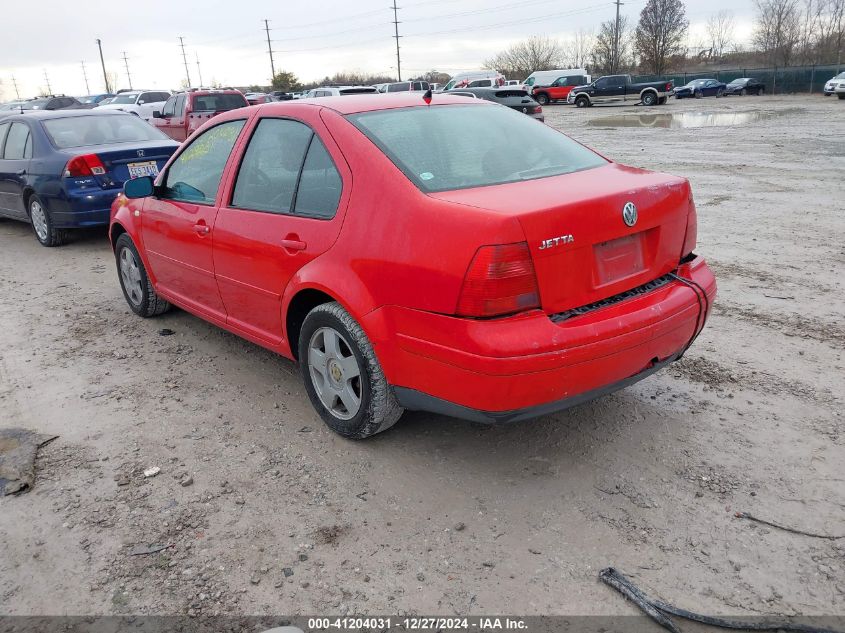 2000 Volkswagen Jetta Gls VIN: 3VWSA29M9YM138696 Lot: 41204031