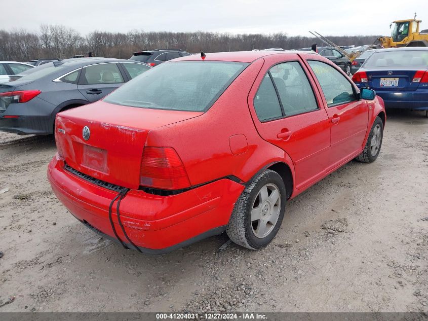 2000 Volkswagen Jetta Gls VIN: 3VWSA29M9YM138696 Lot: 41204031