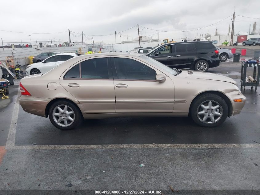 2003 Mercedes-Benz C 240 VIN: WDBRF61J03F296315 Lot: 41204080