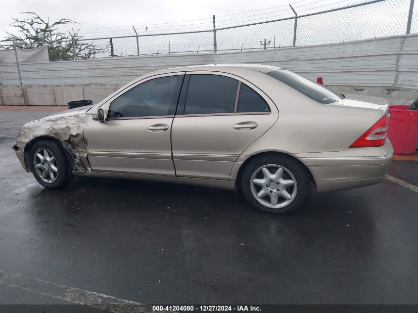 2003 Mercedes-Benz C 240 VIN: WDBRF61J03F296315 Lot: 41204080