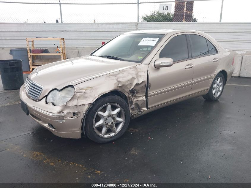 2003 Mercedes-Benz C 240 VIN: WDBRF61J03F296315 Lot: 41204080