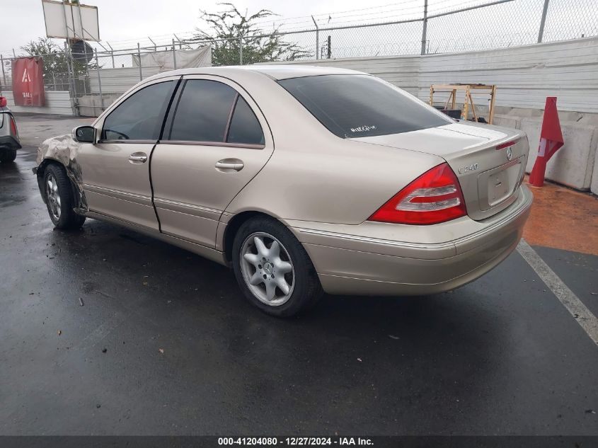 2003 Mercedes-Benz C 240 VIN: WDBRF61J03F296315 Lot: 41204080