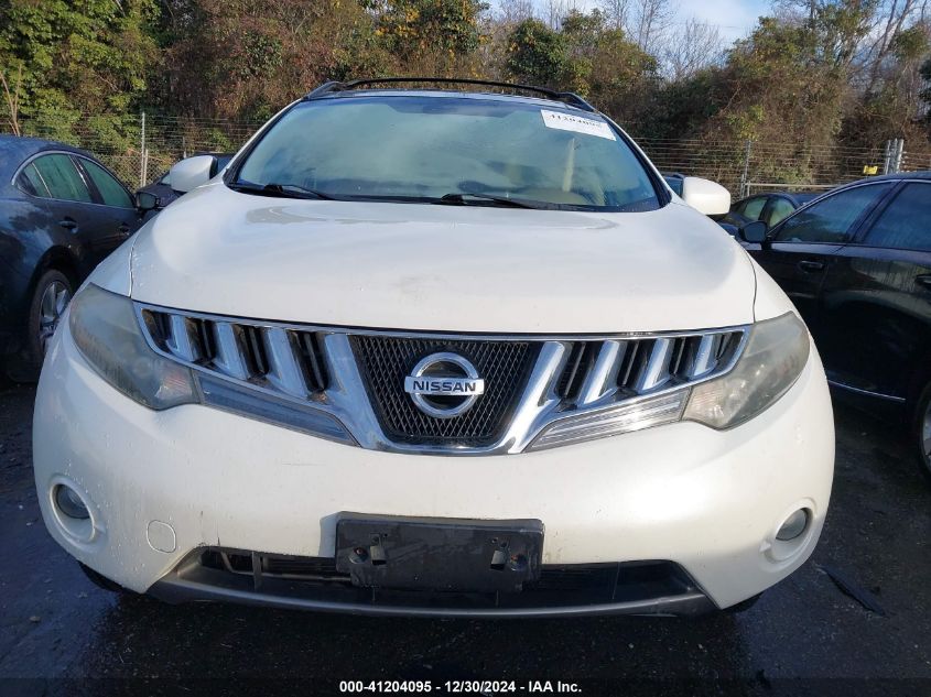 2009 Nissan Murano Sl VIN: JN8AZ18U49W106814 Lot: 41204095