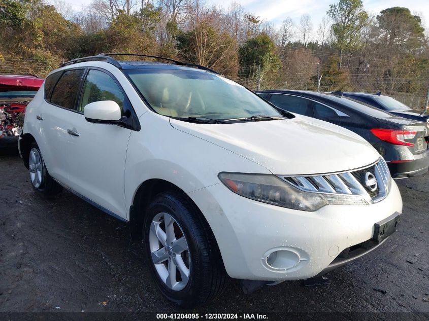 2009 Nissan Murano Sl VIN: JN8AZ18U49W106814 Lot: 41204095