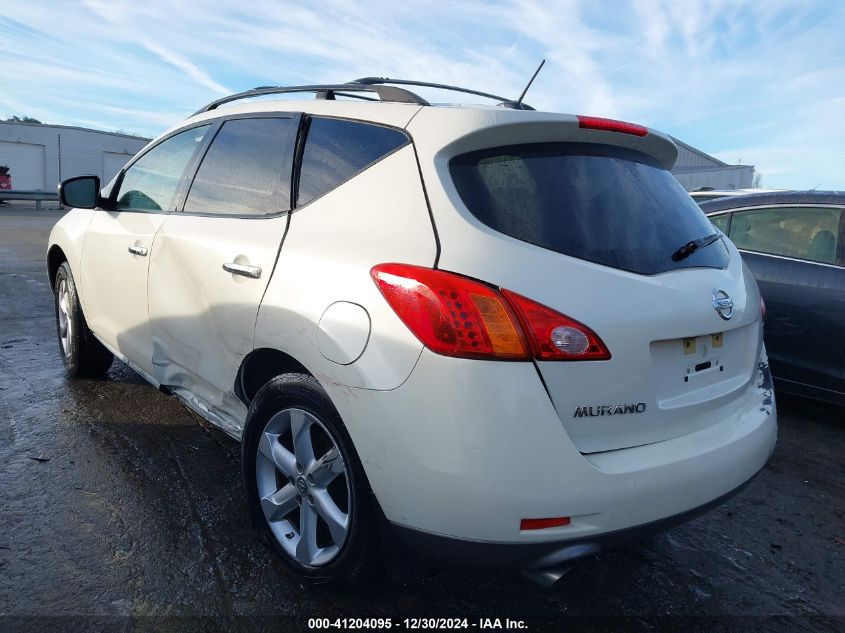 2009 Nissan Murano Sl VIN: JN8AZ18U49W106814 Lot: 41204095