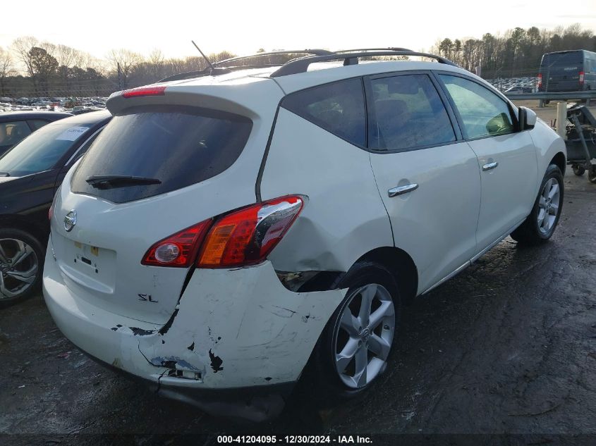 2009 Nissan Murano Sl VIN: JN8AZ18U49W106814 Lot: 41204095