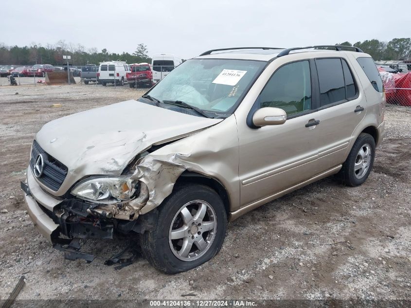 2003 Mercedes-Benz Ml 320 VIN: 4JGAB54E43A383811 Lot: 41204136