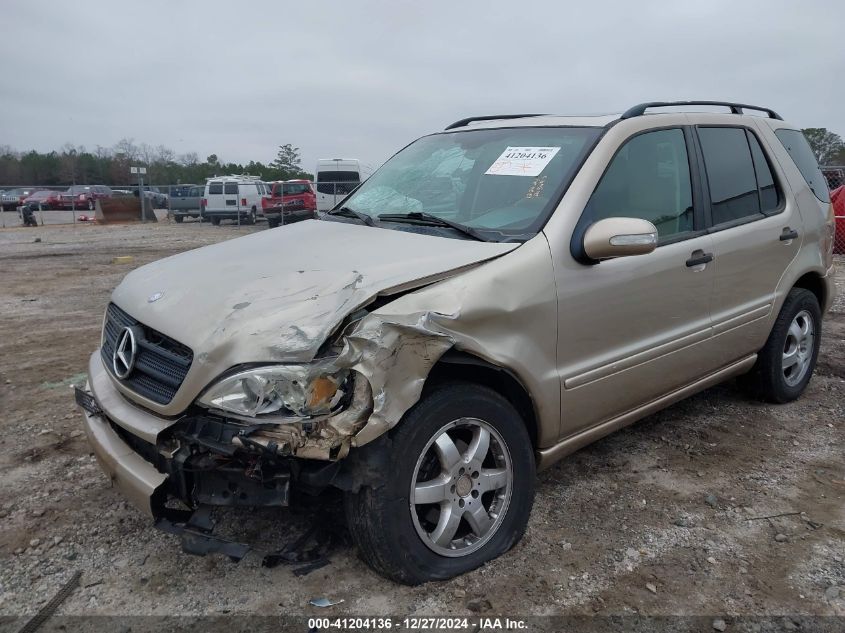 2003 Mercedes-Benz Ml 320 VIN: 4JGAB54E43A383811 Lot: 41204136