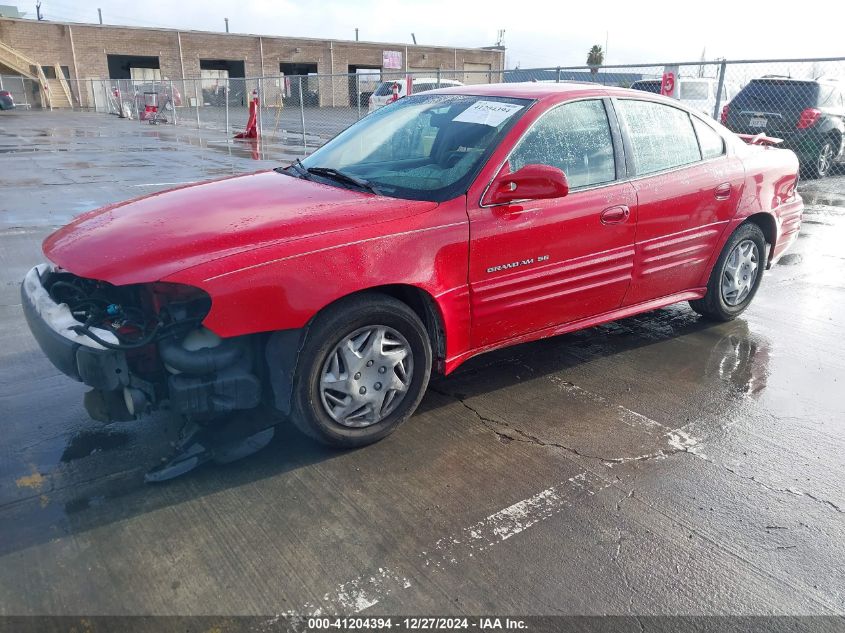 2001 Pontiac Grand Am Se1 VIN: 1G2NF52T71M558466 Lot: 41204394