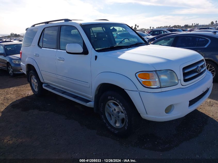 2002 Toyota Sequoia Limited V8 VIN: 5TDBT48A62S097824 Lot: 41205033