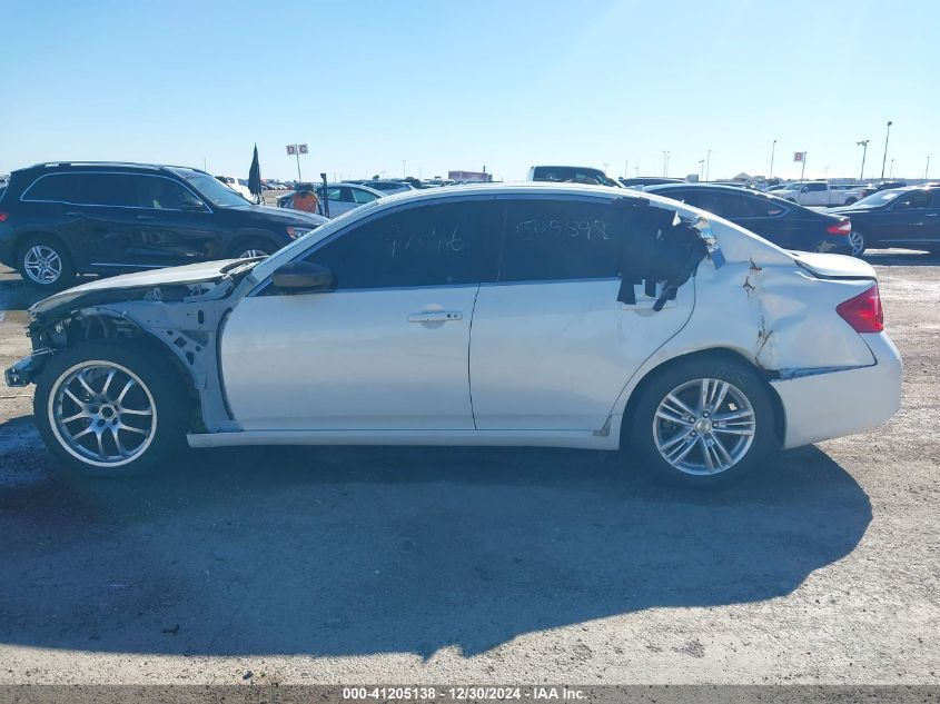 2011 Infiniti G37 Journey VIN: JN1CV6AP4BM509598 Lot: 41205138