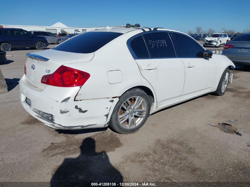 2011 Infiniti G37 Journey VIN: JN1CV6AP4BM509598 Lot: 41205138