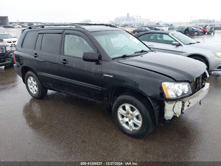 2003 Toyota Highlander Limited V6 VIN: JTEHF21A030138898 Lot: 41205237