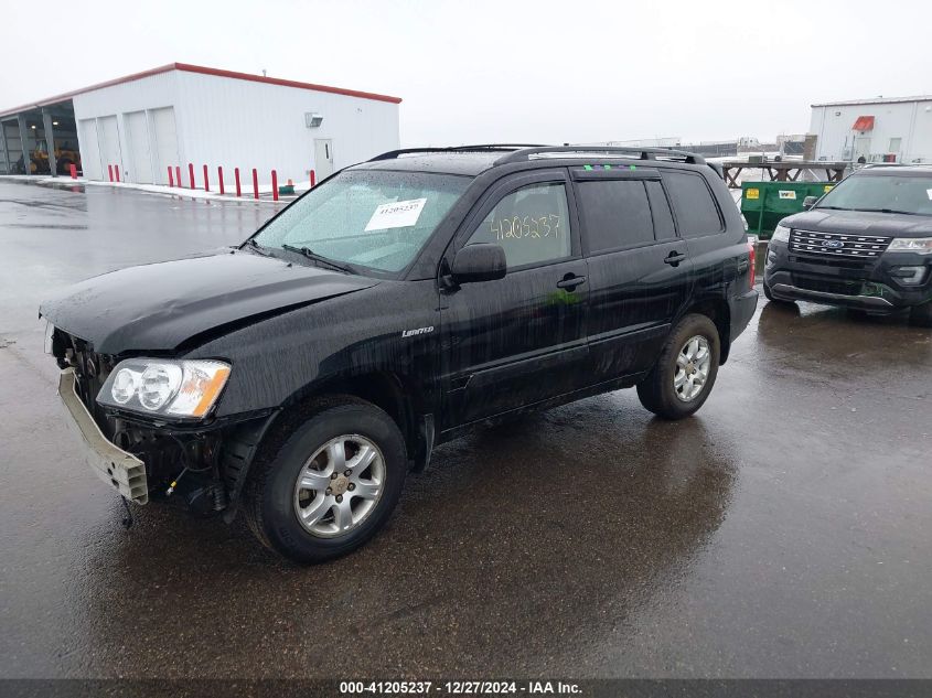 2003 Toyota Highlander Limited V6 VIN: JTEHF21A030138898 Lot: 41205237