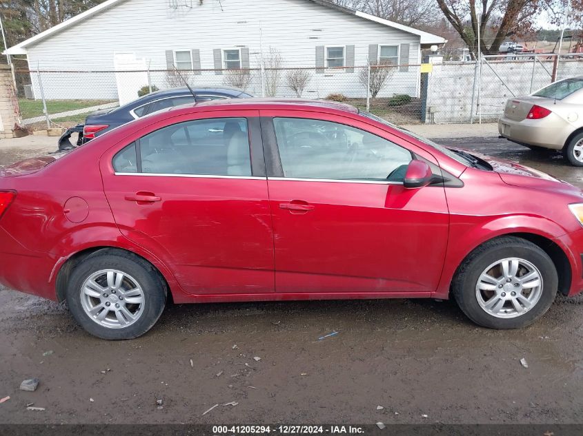 2013 Chevrolet Sonic Lt Auto VIN: 1G1JC5SH8D4148299 Lot: 41205294