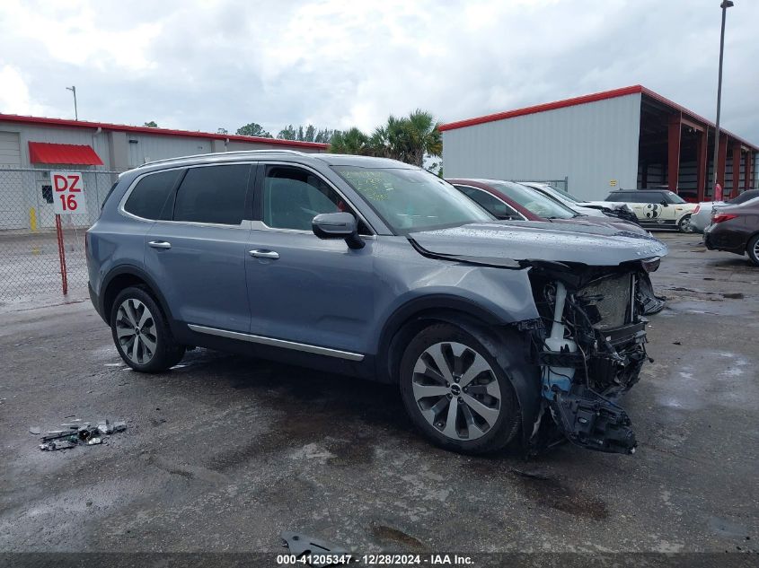 2022 Kia Telluride S VIN: 5XYP6DHC8NG237985 Lot: 41205347