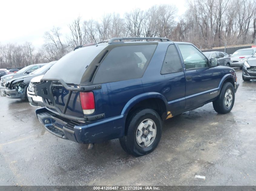 2001 Chevrolet Blazer Ls VIN: 1GNCT18W01K245784 Lot: 41205457