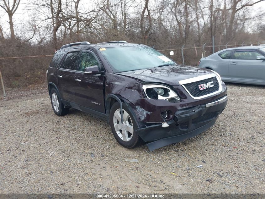 2008 GMC Acadia Slt-2 VIN: 1GKEV33708J221772 Lot: 41205504