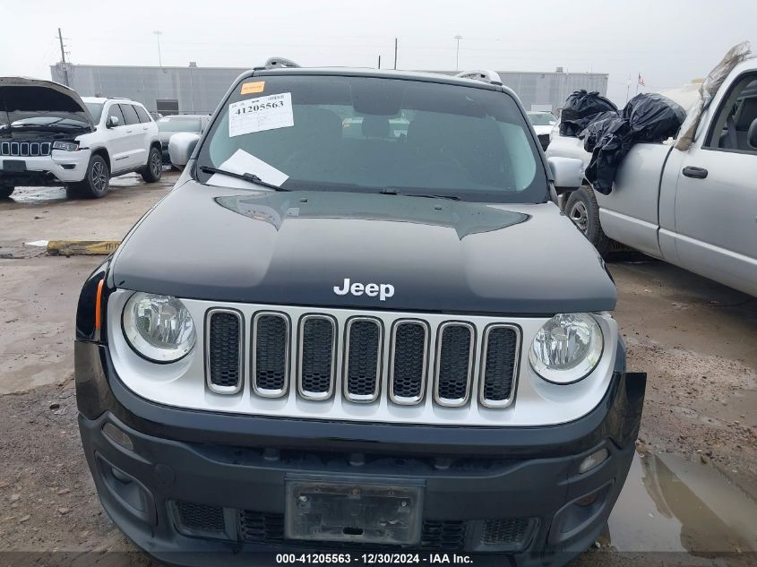 2016 Jeep Renegade Limited VIN: ZACCJADT9GPE06903 Lot: 41205563