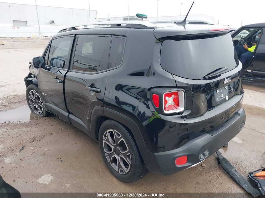 2016 Jeep Renegade Limited VIN: ZACCJADT9GPE06903 Lot: 41205563