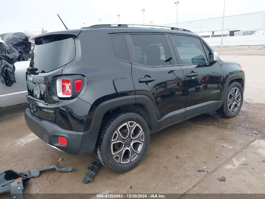 2016 Jeep Renegade Limited VIN: ZACCJADT9GPE06903 Lot: 41205563